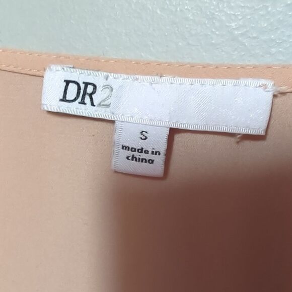 DR2 Peach V Neck Blouse - Picture 4 of 6